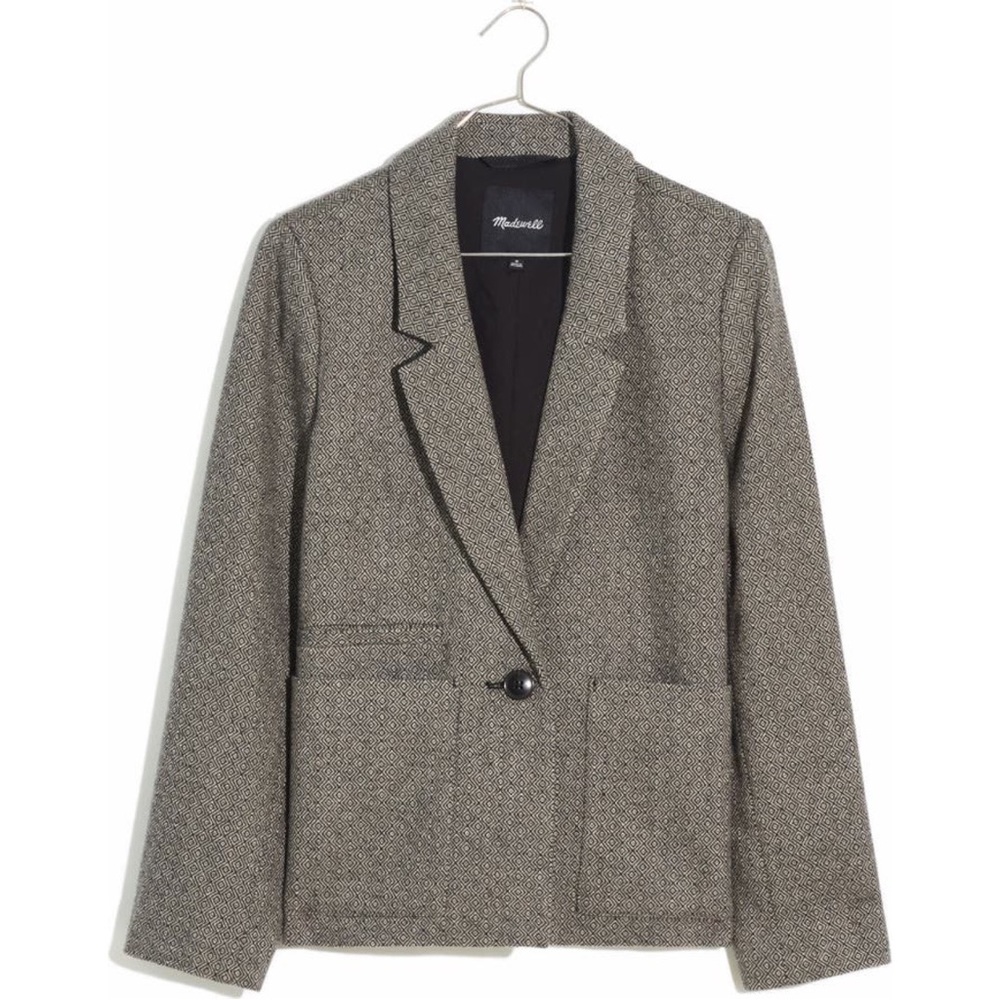 Madewell Dorset Crop Wool Blazer
